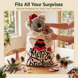 Jingle Jollys 3PCS Christmas Santa Sacks Large Reusable Personalised Canvas Gift Storage Bags