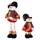 Jingle Jollys Christmas Snowman Ornament 40-56cm Telescopic Tabletop Decoration Doll, Adjustable Length For Tabletop, Window, Mantel, Indoor Holiday Decor In Australia - Darrahopens
