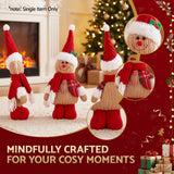 Jingle Jollys Christmas Gingerbread Man Standing Ornament Knitted Christmas Indoor Decor In Australia - Darrahopens