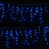 Jingle Jollys 32M Christmas Lights Solar Icicle String Lights 960 LED Blue In Australia - Darrahopens