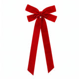 Jingle Jollys 12Pcs Red Velvet Christmas Bows Tree Decorations Xmas Decor
