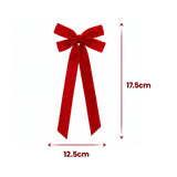 Jingle Jollys 12Pcs Red Velvet Christmas Bows Tree Decorations Xmas Decor