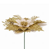 Jingle Jollys 10Pcs Christmas Tree Flower Set Garland Wreath Poinsettia Decorations In Australia - Darrahopens