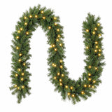Jingle Jollys 2.7M Christmas Garland 8 Mode LED Lights Timing 200Tips Xmas Decor In Australia - Darrahopens