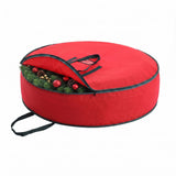 Jingle Jollys Christmas Garland Wreath Storage Bag Baubles Ornaments Container In Australia - Darrahopens
