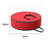 Jingle Jollys Christmas Garland Wreath Storage Bag Baubles Ornaments Container In Australia - Darrahopens