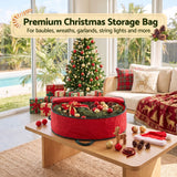Jingle Jollys Christmas Garland Wreath Storage Bag Baubles Ornaments Container In Australia - Darrahopens