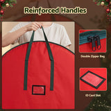 Jingle Jollys Christmas Garland Wreath Storage Bag Baubles Ornaments Container In Australia - Darrahopens