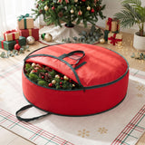 Jingle Jollys Christmas Garland Wreath Storage Bag Baubles Ornaments Container In Australia - Darrahopens