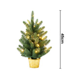 Jingle Jollys 45cm Artificial Christmas Tree Mini Christmas Tree Warm Light