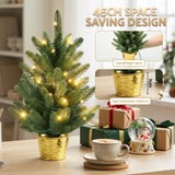 Jingle Jollys 45cm Artificial Christmas Tree Mini Christmas Tree Warm Light