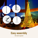 Jingle Jollys Solar Christmas Tree 2.1m 320 LED Net Lights Xmas Trees Decoration