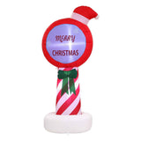 Jingle Jollys Christmas Inflatable Pole 1.8M Height LED Outdoor Decorations Illuminated In Australia - Darrahopens
