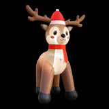 Jingle Jollys Christmas Inflatable Reindeer 2.5M Illuminated Decorations In Australia - Darrahopens