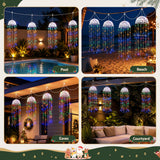 Jingle Jollys Christmas Lights Solar Jellyfish 4Pcs Garden Decorative Multi-Color