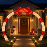 Jingle Jollys 2.5m Christmas Archway Pre-Lit Christmas Arch Warm White LED Outdoor Garden Decoration In Australia - Darrahopens