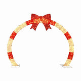 Jingle Jollys 2.5m Christmas Archway Pre-Lit Christmas Arch Warm White LED Outdoor Garden Decoration In Australia - Darrahopens