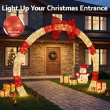 Jingle Jollys 2.5m Christmas Archway Pre-Lit Christmas Arch Warm White LED Outdoor Garden Decoration In Australia - Darrahopens