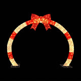 Jingle Jollys 2.5m Christmas Archway Pre-Lit Christmas Arch Warm White LED Outdoor Garden Decoration