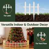 Jingle Jollys 3m Solar Christmas Fence Lights Outdoor Garden Path Decor Warm White 8pc In Australia - Darrahopens