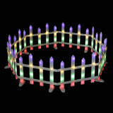 Jingle Jollys 3m Solar Christmas Fence Lights Outdoor Garden Path Decor Multicolour 8pc In Australia - Darrahopens