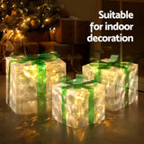 Jingle Jollys Christmas Lights 70 LED Fairy Light Gift Box 3pcs Decorations Set