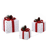 Jingle Jollys Christmas Decorations 3PC Lighted Gift Boxes Christmas Lights In Australia - Darrahopens