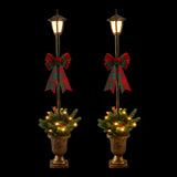 Jingle Jollys Christmas Lights 125cm Lamp Post 50 LED Fairy Light Decorations