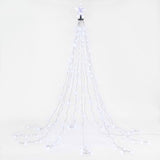 Jingle Jollys 2.5M Christmas Tree Lights Christmas Lights Tree Topper Waterfall Fairy Lights White