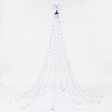 Jingle Jollys 2.5M Christmas Tree Lights Christmas Lights Tree Topper Waterfall Fairy Lights White