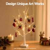 Jingle Jollys Lighted Branch Tree Christmas Decorations Warm White Christmas Lights 2 Pack 60cm In Australia - Darrahopens
