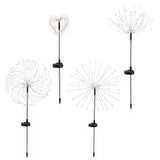 Jingle Jollys 4 Pack Christmas Path Lights Solar Firework Garden Decoration Multicolour