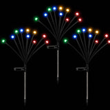 Jingle Jollys Christmas Lights Solar Firefly Lights Garden Decoration Path Lights Multicolour 3 Pack In Australia - Darrahopens