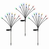 Jingle Jollys Christmas Lights Solar Firefly Lights Garden Decoration Path Lights Multicolour 3 Pack In Australia - Darrahopens