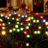 Jingle Jollys Christmas Lights Solar Firefly Lights Garden Decoration Path Lights Multicolour 3 Pack In Australia - Darrahopens