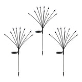 Jingle Jollys Christmas Lights Solar Firefly Lights Garden Decoration Path Lights Multicolour 3 Pack