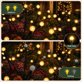 Jingle Jollys Christmas Lights Solar Firefly Lights Garden Decoration Path Lights Warm White 3 Pack In Australia - Darrahopens