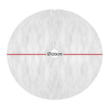 Jingle Jollys Christmas Tree Skirt 120cm Plush Xmas Fluffy Ornaments Decor White