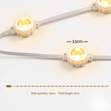 Jingle Jollys 30M Christmas Permanent Outdoor Lights Smart Eaves String App Control Decoration 72LED