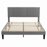 Artiss Furniture > Bedroom > Beds & Bed Frames Artiss Queen Bed Frame Adjustable Headboard Grey | AU Stock