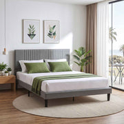 Artiss Furniture > Bedroom > Beds & Bed Frames Artiss Queen Bed Frame Adjustable Headboard Grey | AU Stock