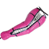 Darrahopens Adult Products > Bondage & Accessories > Restraints House Of Dasein Bdsm Pink Pu Leather Leg Binder Mermaid Body Sack Bondage Restraints - Rose Red