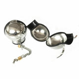 Darrahopens Adult Products > Bondage & Accessories > Restraints House Of Dasein Metal Handcuffs Sensory Deprivation Mitts Bondage Fetish Restraints - Pink - Female