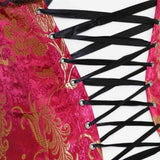 Darrahopens Adult Products > Lingerie & Roleplay > Women's Lingerie House Of Dasein Blue Red Corset Gold Lace Trim Sexy Lingerie Kink Bdsm Fetish Clothing - Blue - 4Xl