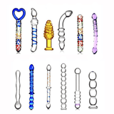 Darrahopens Adult Products > Sex Toys > For Couples House Of Dasein 12 Styles Dildo Smooth Glass Anal Beads Double Ended Dong Butt Plug - All