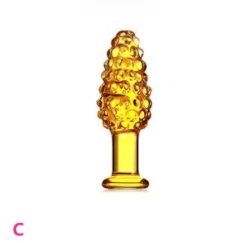 Darrahopens Adult Products > Sex Toys > For Couples House Of Dasein 12 Styles Dildo Smooth Glass Anal Beads Double Ended Dong Butt Plug - Style C