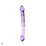 Darrahopens Adult Products > Sex Toys > For Couples House Of Dasein 12 Styles Dildo Smooth Glass Anal Beads Double Ended Dong Butt Plug - Style F