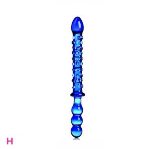 Darrahopens Adult Products > Sex Toys > For Couples House Of Dasein 12 Styles Dildo Smooth Glass Anal Beads Double Ended Dong Butt Plug - Style H