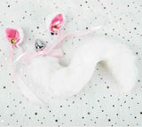 Darrahopens Adult Products > Sex Toys > For Couples House Of Dasein Black White Cute Kitten Ears Faux Fox Tail Ana Butt Plug Cosplay Bdsm - White - L - Hairpin