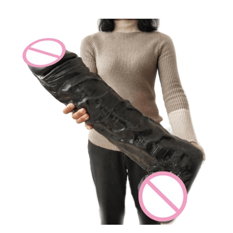Darrahopens Adult Products > Sex Toys > For Women House Of Dasein 21.6 Inch Huge Thick Realistic Dildo Giant Big Cock And Balls Dong Large - Black